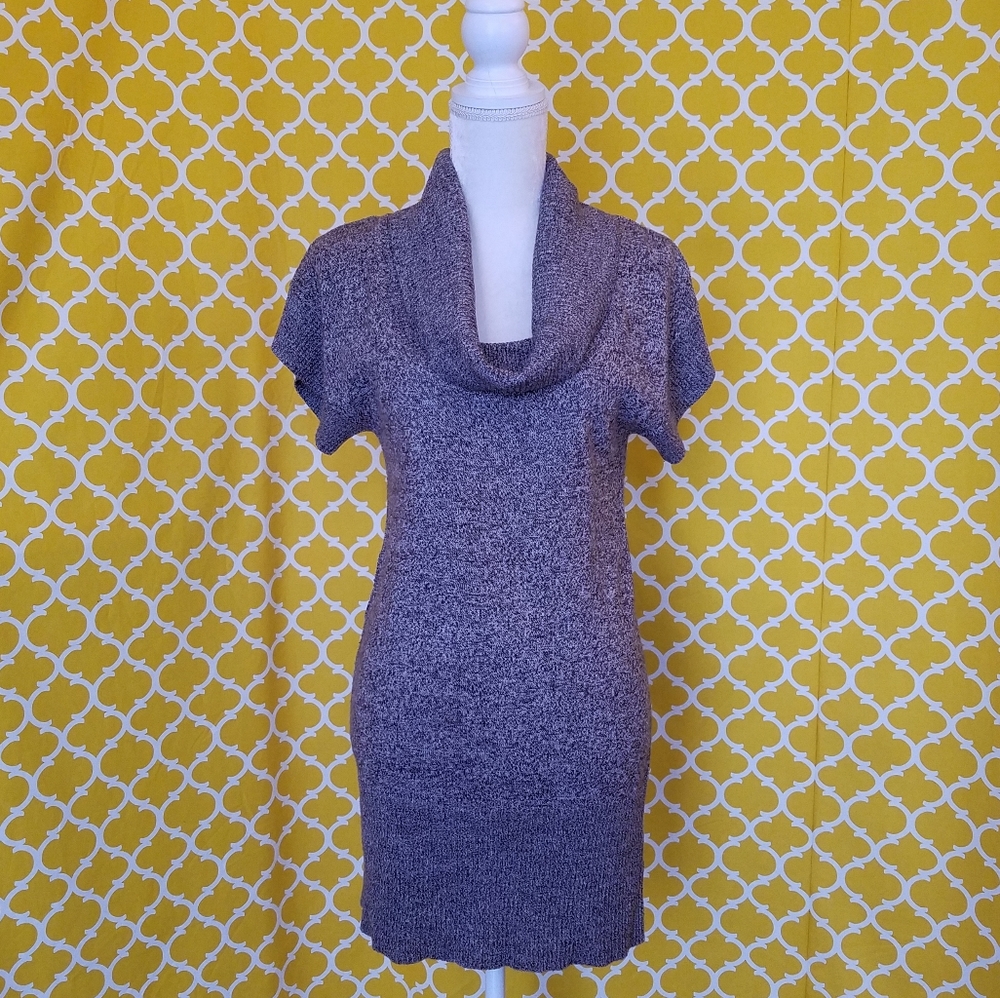 SUPER CUTE B-WEAR BROWN & IVORY SWEATER DRESS